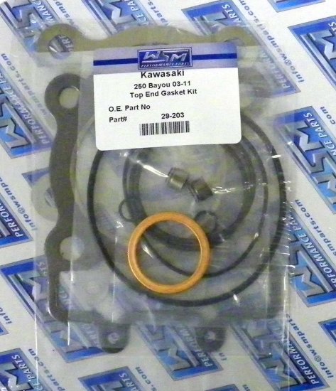 WSM Off Road Gaskets Top End Gasket Kit Kawasaki 250 Bayou 03-11 - 29-203