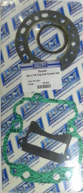 WSM Off Road Gaskets Top End Gasket Kit Suzuki 250 Quadracer 85-86 - 29-406 WSM Off Road Gaskets Top End Gasket Kit Suzuki 250 Quadracer 85-86 - 29-406