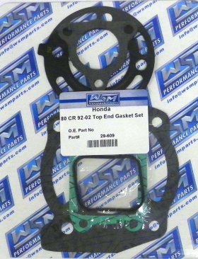WSM Off Road Gaskets Top End Gasket Kit Honda 80 CR 92-02 - 29-609 WSM Off Road Gaskets Top End Gasket Kit Honda 80 CR 92-02 - 29-609