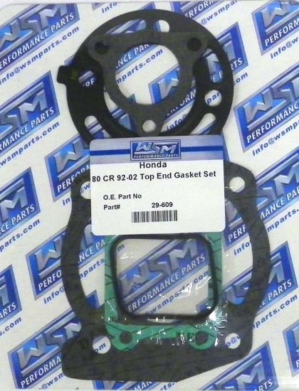 WSM Off Road Gaskets Top End Gasket Kit Honda 80 CR 92-02 - 29-609