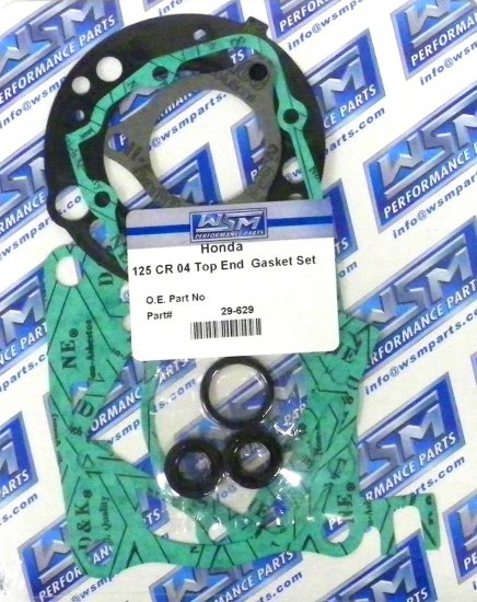 WSM Off Road Gaskets Top End Gasket Kit Honda 125 CR 2004 - 29-629