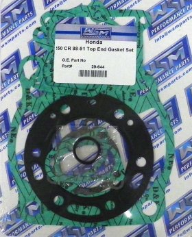 WSM Off Road Gaskets Top End Gasket Kit Honda 250 CR 88-91 - 29-644 WSM Off Road Gaskets Top End Gasket Kit Honda 250 CR 88-91 - 29-644