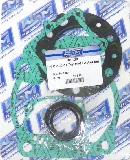 WSM Off Road Gaskets Top End Gasket Kit Honda 250 CR 00-01 - 29-646