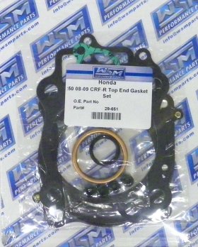WSM Off Road Gaskets Top End Gasket Kit Honda 250 CRF-R 08-09 - 29-651