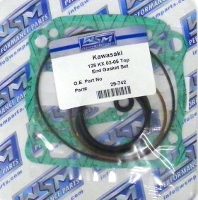 WSM Off Road Gaskets Top End Gasket Kit Kawasaki 125 KX 03-08 - 29-742 WSM Off Road Gaskets Top End Gasket Kit Kawasaki 125 KX 03-08 - 29-742