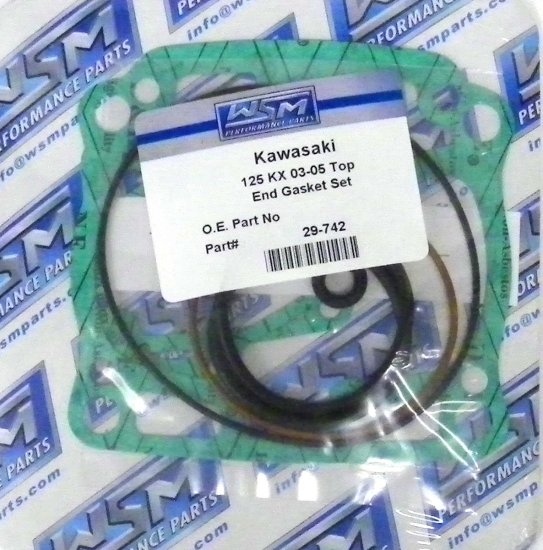 WSM Off Road Gaskets Top End Gasket Kit Kawasaki 125 KX 03-08 - 29-742