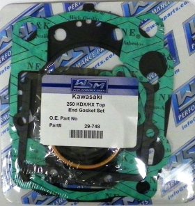 WSM Off Road Gaskets Top End Gasket Kit Kawasaki 250 KDX / KX 88-94 - 29-748 WSM Off Road Gaskets Top End Gasket Kit Kawasaki 250 KDX / KX 88-94 - 29-748