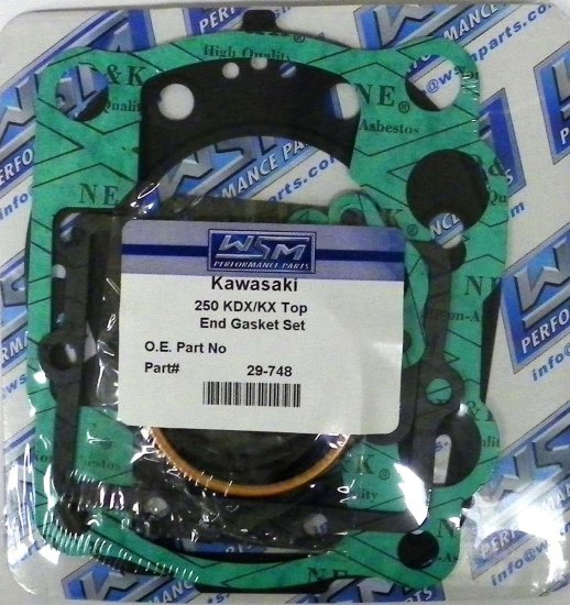 WSM Off Road Gaskets Top End Gasket Kit Kawasaki 250 KDX / KX 88-94 - 29-748