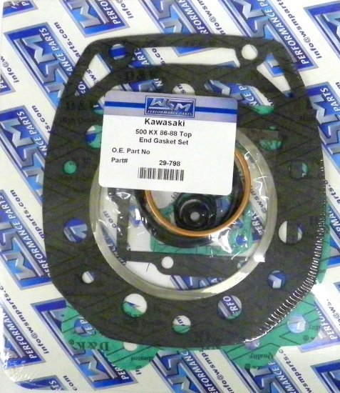 WSM Off Road Gaskets Top End Gasket Kit Kawasaki 500 KX 86-88 - 29-798