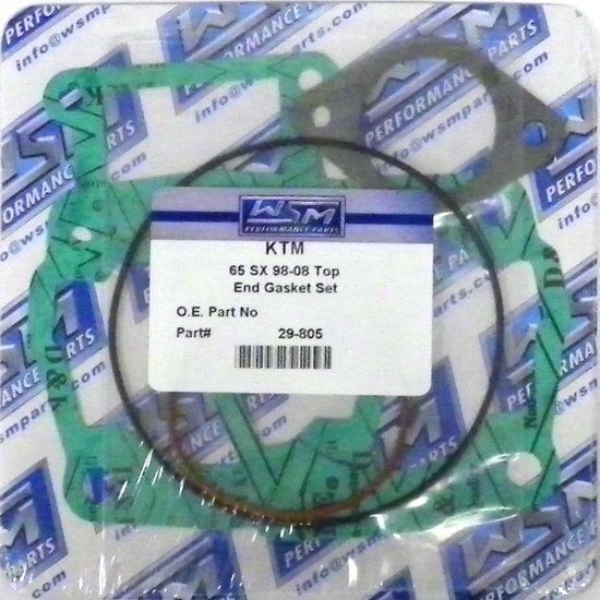 WSM Off Road Gaskets Top End Gasket Kit KTM 65 SX / XC 98-08 - 29-805