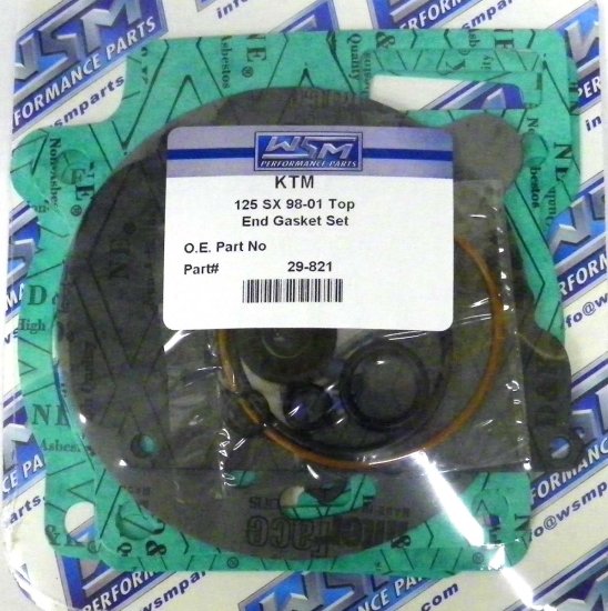 WSM Off Road Gaskets Top End Gasket Kit KTM 125 EXC / SX 98-01 - 29-821