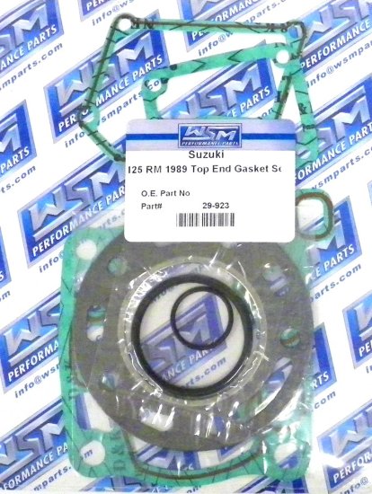WSM Off Road Gaskets Top End Gasket Kit Suzuki 125 RM 1989 - 29-923