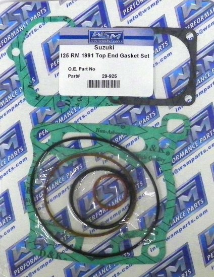 WSM Off Road Gaskets Top End Gasket Kit Suzuki 125 RM 1991 - 29-925