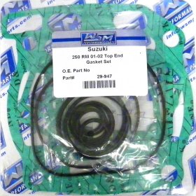 WSM Off Road Gaskets Top End Gasket Kit Suzuki 250 RM 01-02 - 29-947 WSM Off Road Gaskets Top End Gasket Kit Suzuki 250 RM 01-02 - 29-947