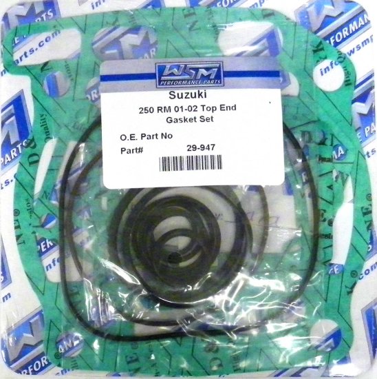 WSM Off Road Gaskets Top End Gasket Kit Suzuki 250 RM 01-02 - 29-947