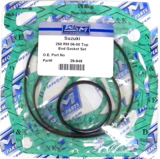 WSM Off Road Gaskets Top End Gasket Kit Suzuki 250 RM 05-08 - 29-949