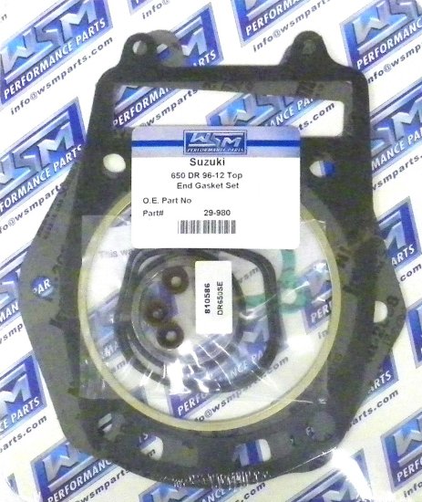 WSM Off Road Gaskets Top End Gasket Kit Suzuki 650 DR 96-24 - 29-980