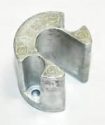 WSM Tecnoseal Anodes Trim Anode Mercury Bravo I / II / III - 450-00818AL
