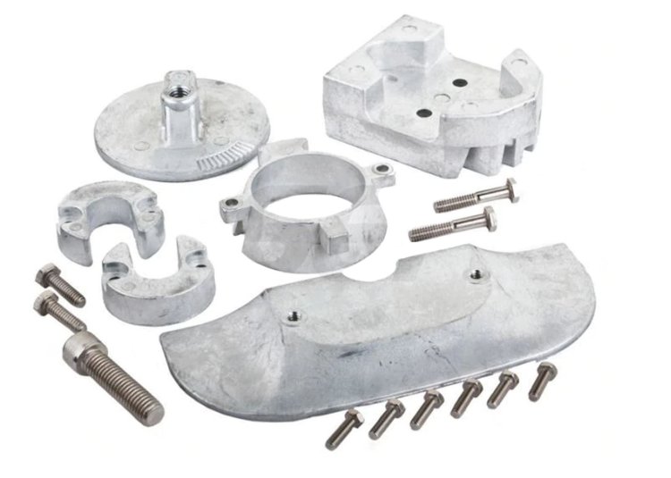 WSM Tecnoseal Anodes Anode Kit Mercruiser Alpha One Gen II Zinc - 455-20801