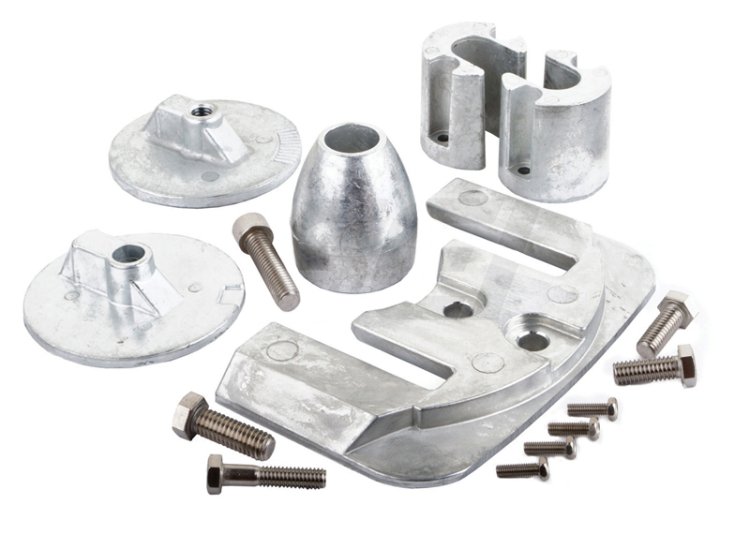 WSM Tecnoseal Anodes Anode Kit Mercruiser Bravo III - 455-20805