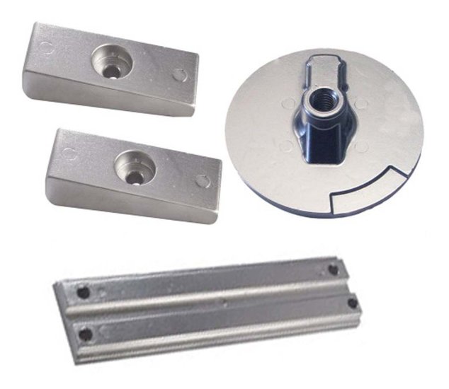 WSM Tecnoseal Anodes Anode Kit Mercury Verado 4 / Optimax - 455-20814AL
