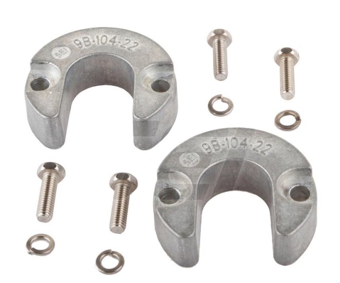 WSM Tecnoseal Anodes Anode Kit Mercruiser Alpha - 455-20820