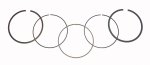 WSM Off Road Piston Rings Piston Rings Honda 400 TRX-EX 99-14 Standard - 51-228