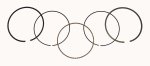 WSM Off Road Piston Rings Piston Rings Honda 420 TRX 07-25 .25mm Over - 51-231-04
