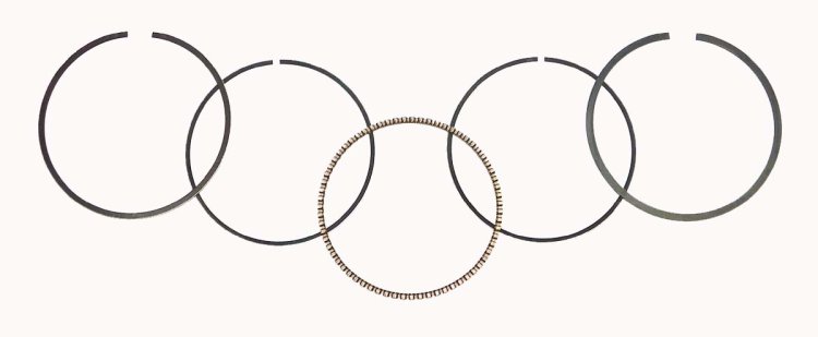 WSM Off Road Piston Rings Piston Rings Kawasaki 250 Bayou 03-11 .75mm Over - 51-252-06