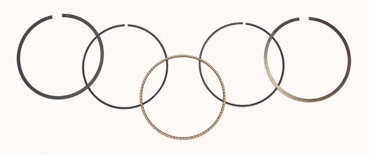 WSM Off Road Piston Rings Piston Rings Kawasaki 360 Prairie 03-12 .25mm Over - 51-253-04