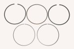 WSM Off Road Piston Rings Piston Rings Kawasaki / Suzuki 400 00-24 Standard - 51-254