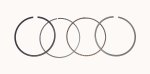 WSM Off Road Piston Rings Piston Rings Kawasaki 650 02-13 Standard - 51-256