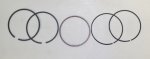 WSM Off Road Piston Rings Piston Rings Yamaha 250 92-09 .25mm Over - 51-535-04