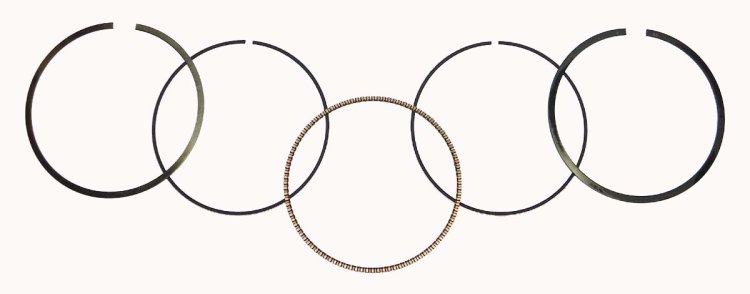 WSM Off Road Piston Rings Piston Rings Yamaha 660 01-07 .5mm Over - 51-544-05