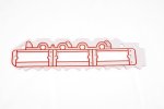 WSM MAR Gaskets & Orings Gasket Intake Johnson / Evinrude 135 - 175 Hp 94-06 - 515-41