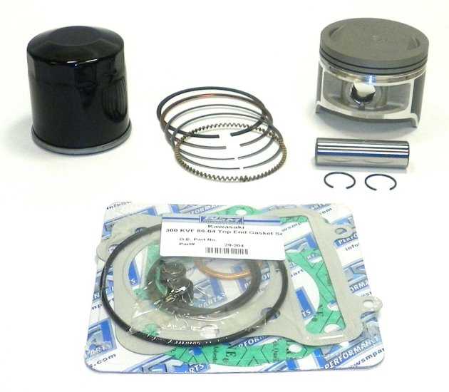 WSM Off Road Engine Rebuild Kits Top End Rebuild Kit Kawasaki 300 Prairie 99-02 Standard - 54-255-20