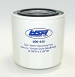 WSM MAR Fuel Water Separators Fuel / Water Separator Mercury / Suzuki / Tohatsu / Yamaha 10 Micron - 600-440