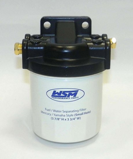 WSM MAR Fuel Water Separators Fuel / Water Seperator Kit Mercury / Mercruiser 10 Micron 1/4 npt - 600-440K