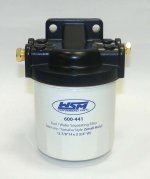 WSM MAR Fuel Water Separators Fuel / Water Separator Kit Mercury / Mercruiser 21 Micron 1/4 npt - 600-441K