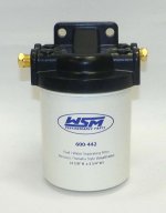 WSM MAR Fuel Water Separators Fuel / Water Separator Kit Johnson / Evinrude / Mercury / Mercruiser 10 Micron 1/4 npt - 600-442K