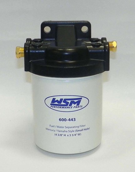 WSM MAR Fuel Water Separators Fuel / Water Separator Kit Mercury / Yamaha 21 Micron 1/4 npt - 600-443K