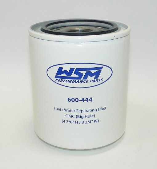 WSM MAR Fuel Water Separators Fuel / Water Separator Johnson / Evinrude 250 - 300 Hp Looper 10 Micron - 600-444