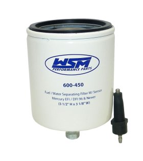 WSM MAR Fuel Water Separators Fuel / Water Separator Mercury / Mariner 110 - 300 Hp 10 Micron w/ Electric Sensor - 600-450 WSM MAR Fuel Water Separators Fuel / Water Separator Mercury / Mariner 110 - 300 Hp 10 Micron w/ Electric Sensor - 600-450