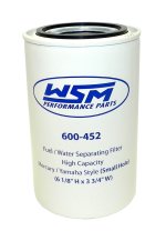 WSM MAR Fuel Water Separators Fuel / Water Separator Yamaha 150 - 300 Hp Filter 10 Micron Hi Capacity - 600-452