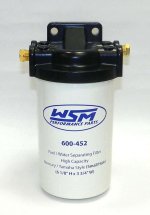 WSM MAR Fuel Water Separators Fuel / Water Separator Kit Yamaha 10 Micron 1/4 npt - 600-452K