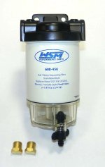 WSM MAR Fuel Water Separators Fuel / Water Separator Kit Mercury / Yamaha Racor Style 3/8 npt - 600-456-01K