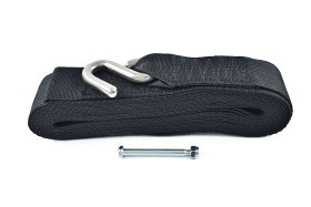 WSM Trailer Parts Trailer Winch Strap 2'' x 25' w/ Stainless Hook - 650-165 WSM Trailer Parts Trailer Winch Strap 2'' x 25' w/ Stainless Hook - 650-165