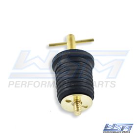 WSM Deck & Hull Drain Plug 1'' Brass Twist Type - 650-285