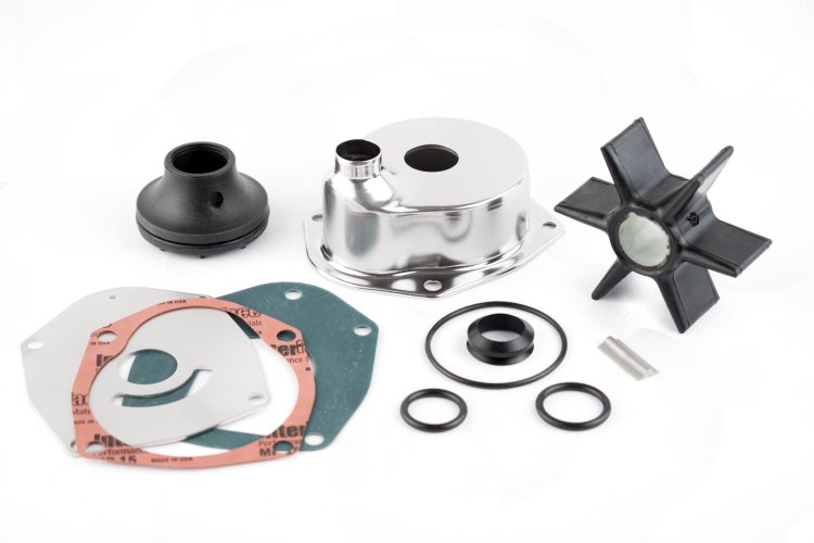 WSM MAR Water Impeller Parts Water Pump Kit Complete Mercury / Mariner / Mercruiser 225 / 250 Hp - 750-155-01