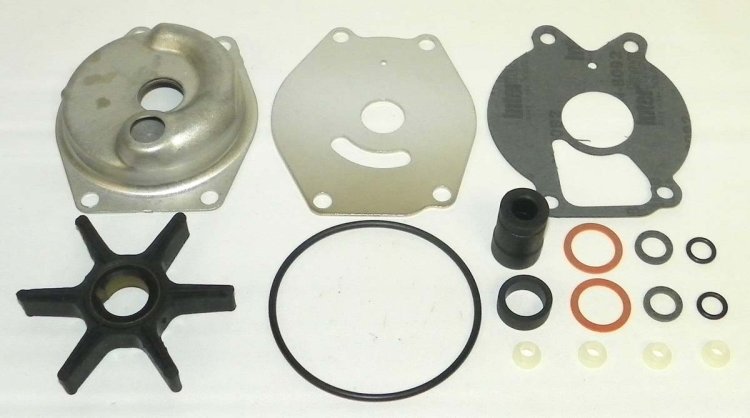 WSM MAR Water Impeller Parts Water Pump Kit Complete Mercury 18 - 25 Hp - 750-225